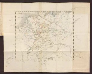Routen-Carte. Frankfurt a M. Friedr. Wilmans.