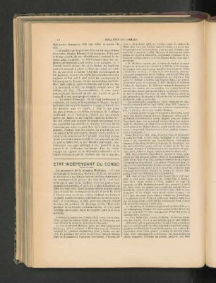 Etat Indépendant Du Congo.