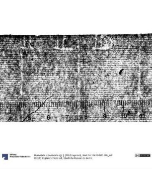 Buchstaben (zweikonturig): [...]EB (Fragment)