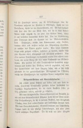 Kriegsministerium und Generaladjutantur.