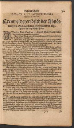 Idolatriae Et Superstitiones refutatae & abolitae. Exempel derer so sich der Abgötterey und Aberglauben zu widerlegen ... beflissen haben.