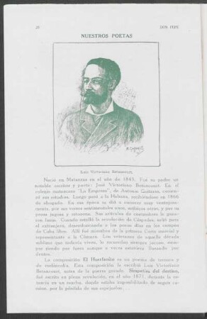 [Retrato de] Luis Victoriano Betancourt