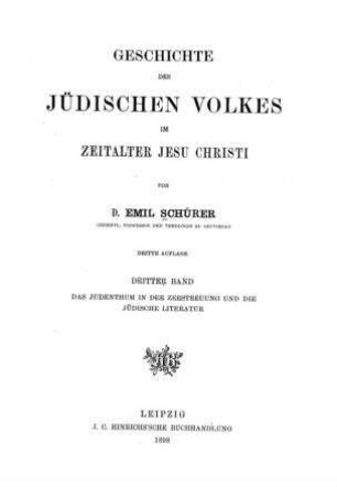Das Judentum in der Zerstreuung und die jüdische Literatur