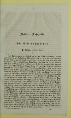 Dritter Abschnitt. Die Völkerwanderung