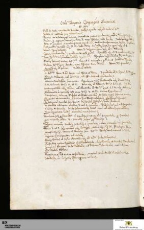 Ordo Temporis Congregacionis Suevicae Anno 1651