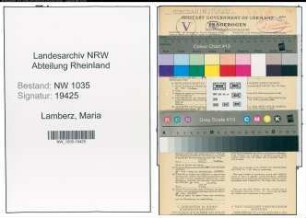 Entnazifizierung Maria Lamberz , geb. 02.02.1902 (Fuersorgerin)