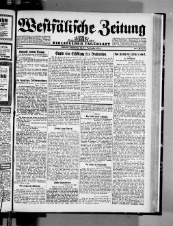 Westfälische Zeitung : Bielefelder Tageblatt