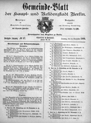 1889,47: No. 47, 24. November 1889