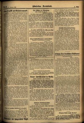 Zweite Ausgabe vom Mittwoch, den 13. Februar 1935.