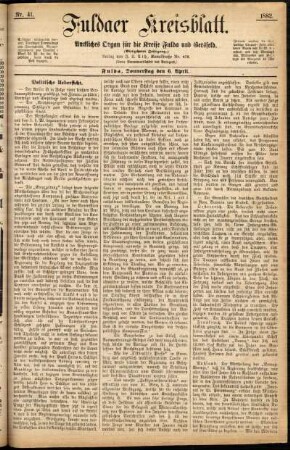 Ausgabe vom Donnerstag, den 06. April 1882.