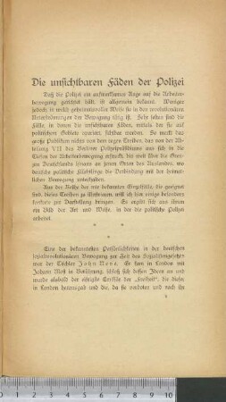 Die unsichtbaren Fäden der Polizei