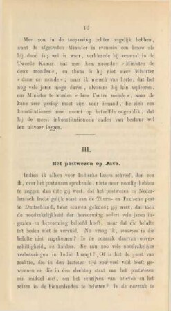 III. Het postwezen op Java