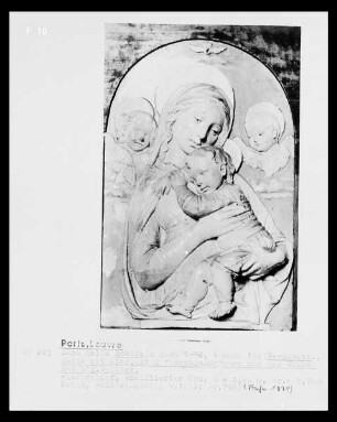 Madonna mit Cherubin und Taube des Heiligen Geistes