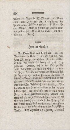 XXX. Herr de Chabot