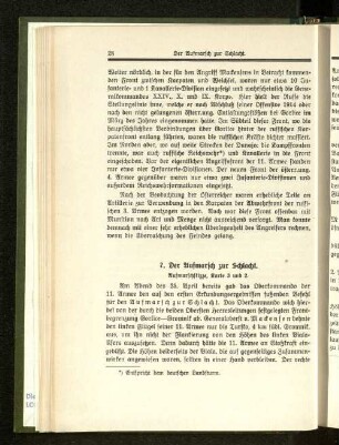 7. Der Aufmarsch zur Schlacht.
