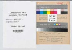 Entnazifizierung Michael Bolten , geb. 23.02.1904 (Angestellter)