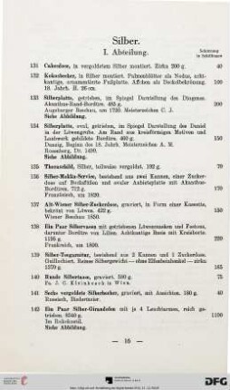 Silber (Nr. 131-145)