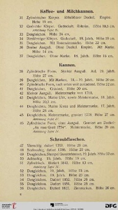 Schraubflaschen (Nr. 47-56)