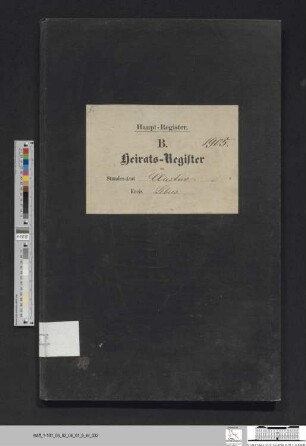 Heiratsregister Kliestow 1905