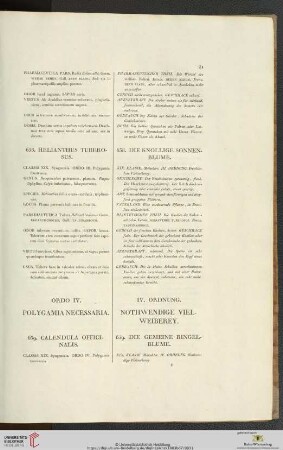 Ordo IV. Polygamia necessaria