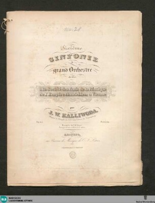 Sixième Sinfonie à grand orchestre : Op. 132