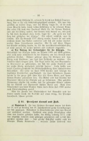 § 44. Preußens Kampf und Fall