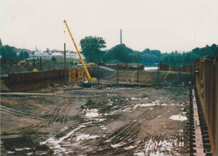 Baustelle Schleuse Saarbrücken