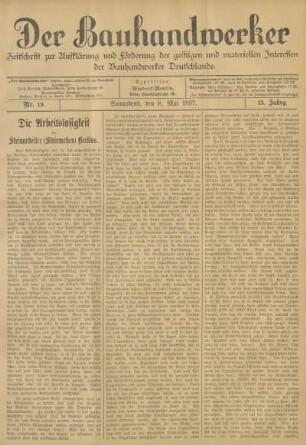 8. Mai 1897, Nr. 19