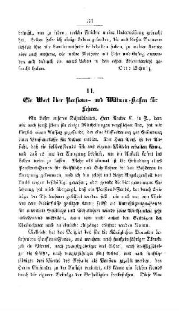 Ein Wort über Pensions- und Wittwen-Kassen für Lehrer