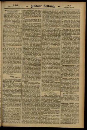 Zweite Ausgabe vom Donnerstag, den 06. März 1913.