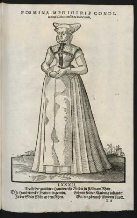 Foemina Mediocris Conditionis Coloniensis ad Rhenum.