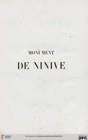 Band 3: Monument de Ninive: Inscriptions