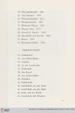 Theo von Brockhusen - Zeichnungen (Nr. 33 - 45)