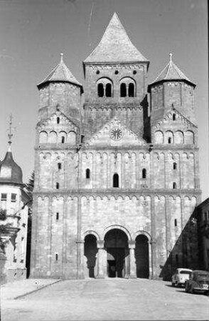 Maursmünster, Marmoutier: Gesamtansicht, romanische Front