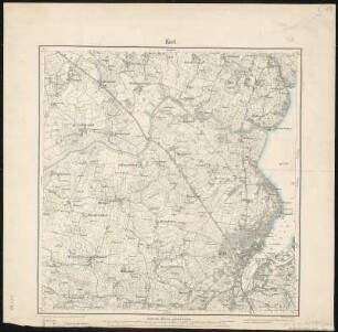 Meßtischblatt 1626 : Kiel, 1879 : Kiel. - Aufn. 1877, hrsg. 1879. - 1:25000. - [Berlin]: Reichsamt für Landesaufnahme, 1879. - 1 Kt.