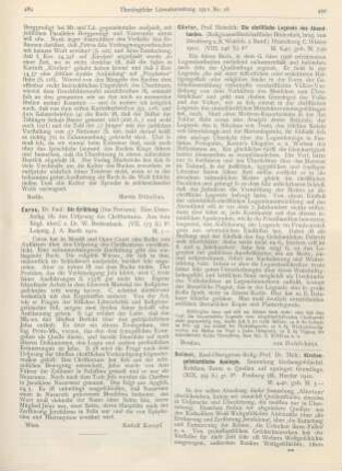 490-492 [Rezension] Deimel, Theodor, Kirchengeschichtliche Apologie