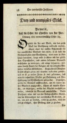 Drey und neunzigstes Stück