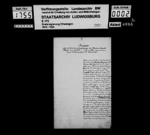 Medizinalvisitation im Oberamtsbezirk Hall 1907