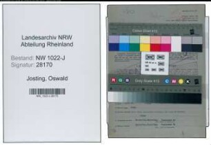 Entnazifizierung Oswald Josting , geb. 21.04.1901 (Arbeiter)