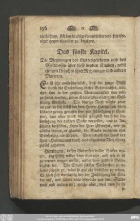 Das fünfte Kapitel. Die Meynungen des Gottesgelehrten und des Weltweisen über diese beyden Knaben, nebst einigen Ursachen ihrer Meynungen und andern Materien.