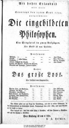 Die eingebildeten Philosophen