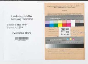 Entnazifizierung Heinz Gehrmann , geb. 16.05.1913 (Leutnant)