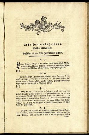 Erste Hauptabtheilung.