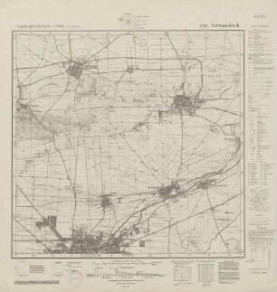 4032 Schwanebeck, Topographische Karte 1:25000 (4cm - Karte)
