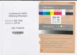Entnazifizierung Friedrich Hell, geb. 10.04.1892 (Bergmann)