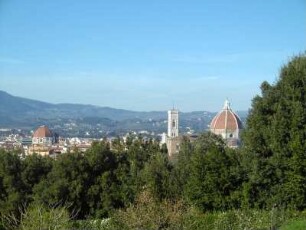 Florenz: Stadtansicht vom Boboli-Garten (Giardino di Boboli)