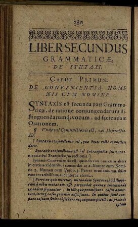 Liber Secundus Grammaticæ, De Syntaxi.