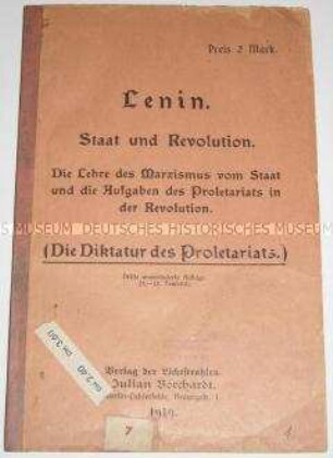 Lenins Schrift Staat und Revolution