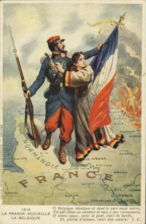 1914 La France Accueille La Belgique