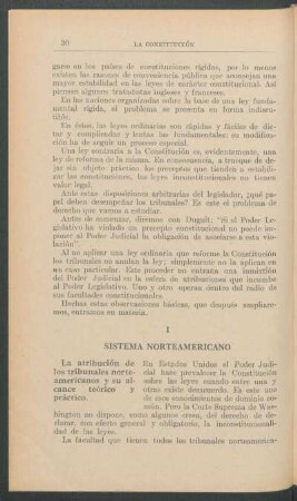 I - Sistema norteamericano